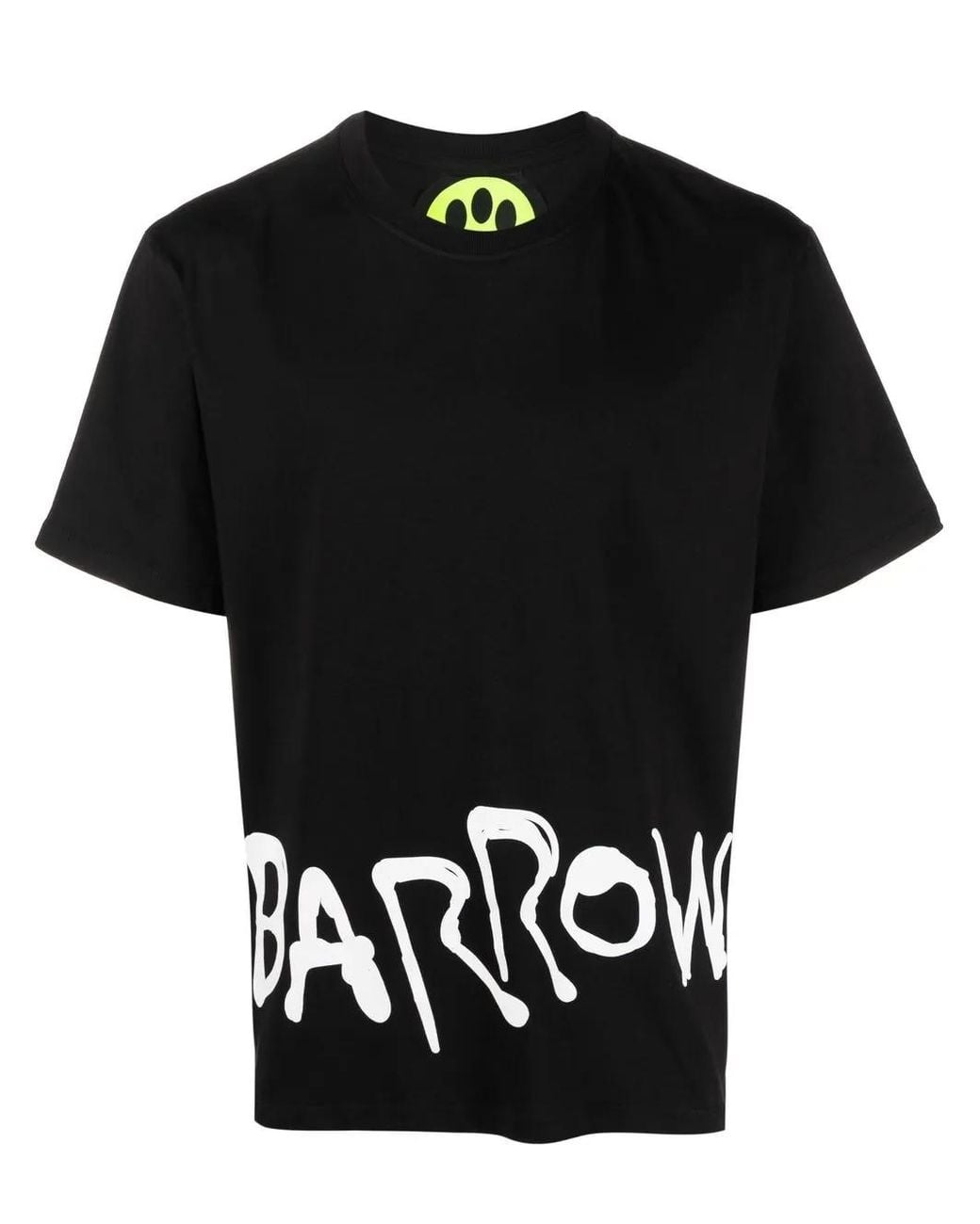 Barrow Black Teddy-Bear Motif Logo-Print T-Shirt