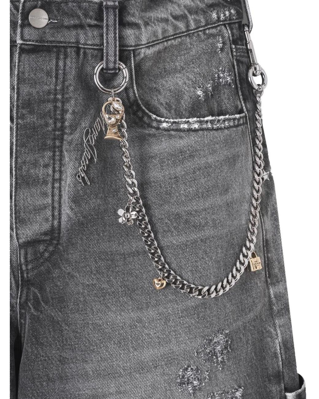 Vaqueros The Charm Oversize Marc Jacobs de color Gray