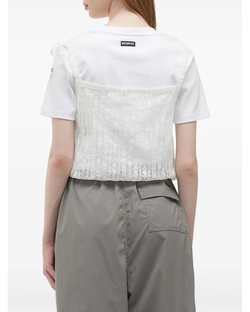 Musium Div. White Layered Top