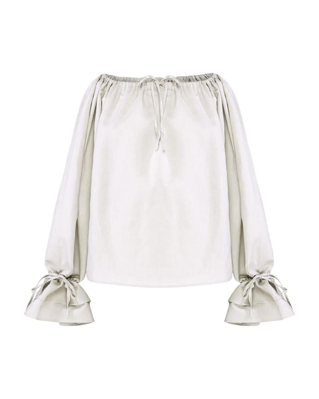 Sleeper White Cha-Cha Lounge Blouse