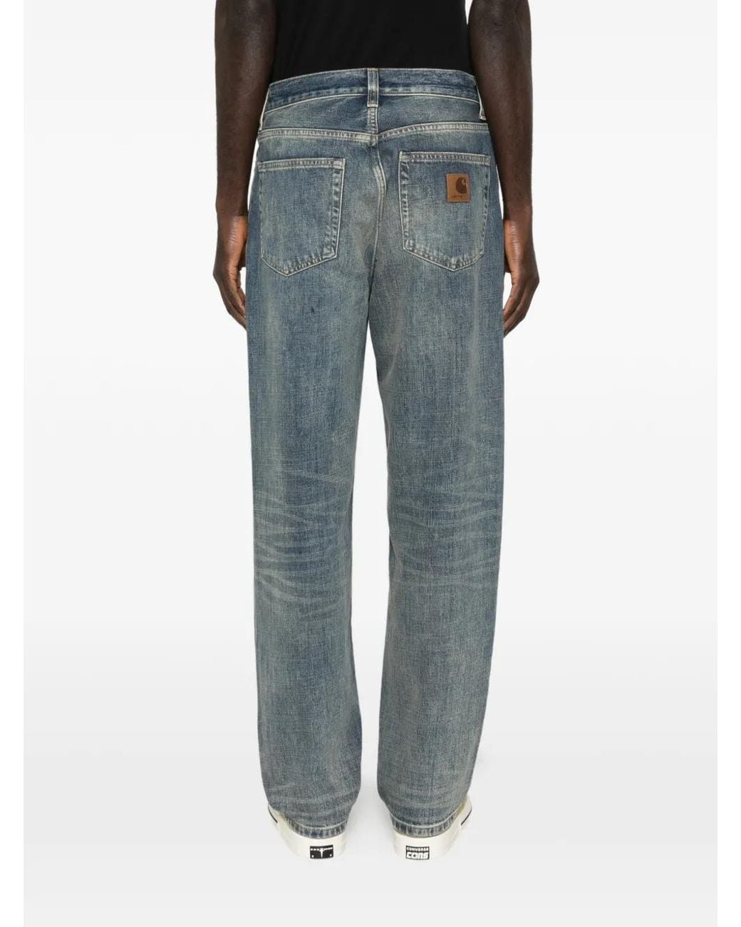 Carhartt Blue Aaron Five-Pocket Jeans for men