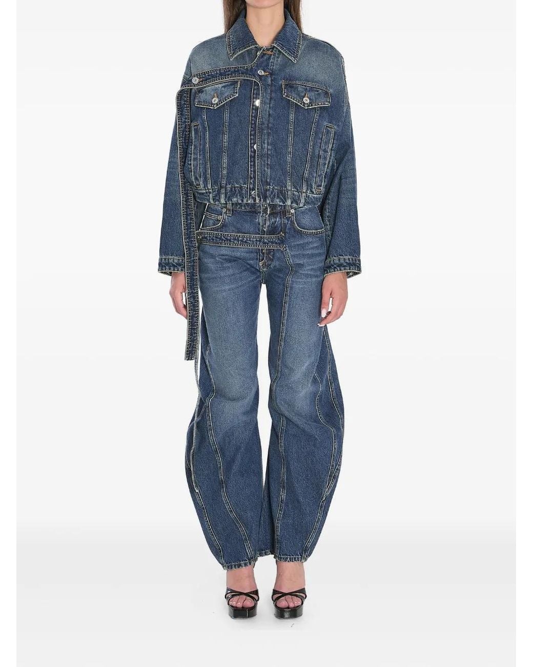Jean Paul Gaultier Blue Strap Jacket