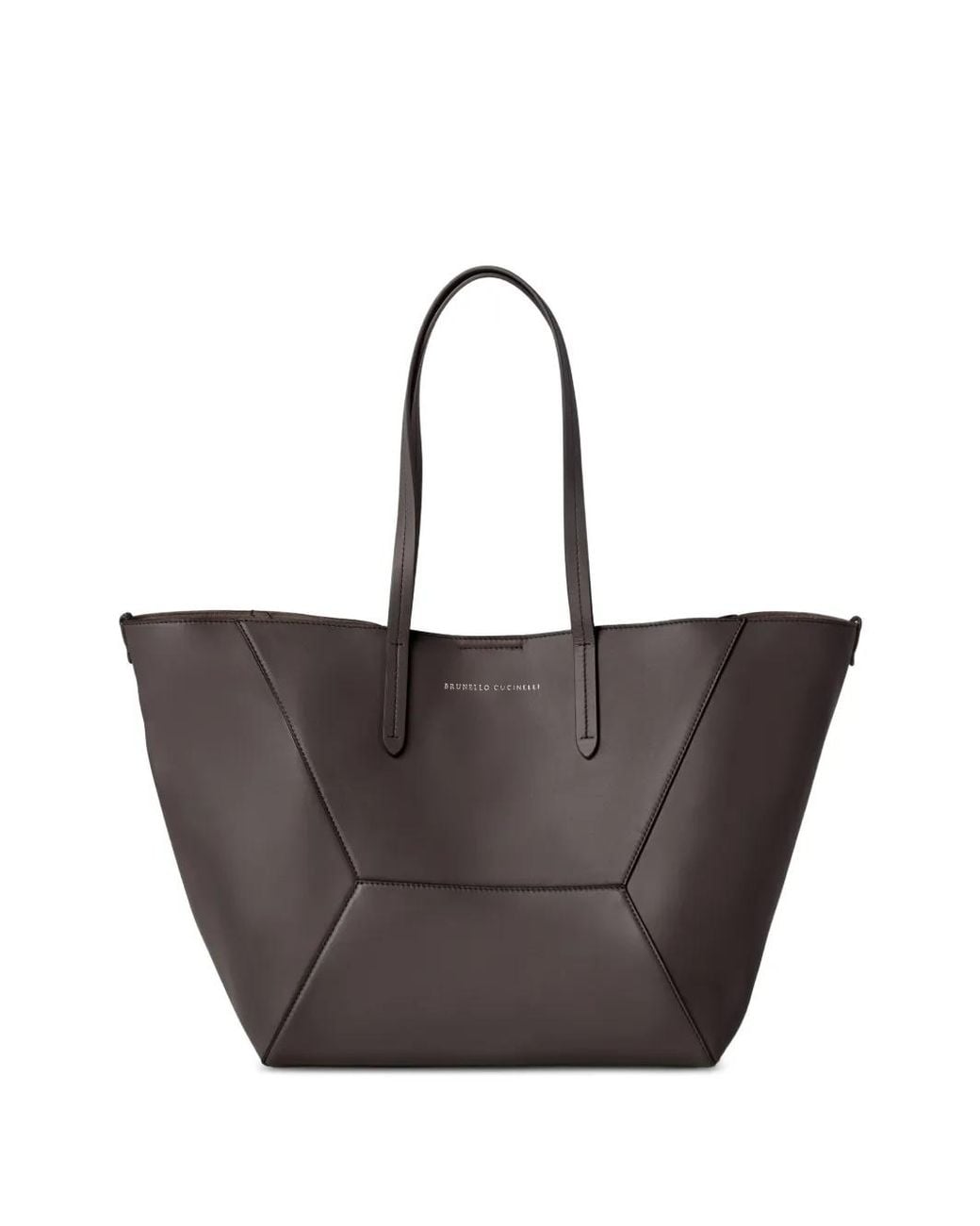 Brunello Cucinelli Brown Bc Duo Leather Tote Bag