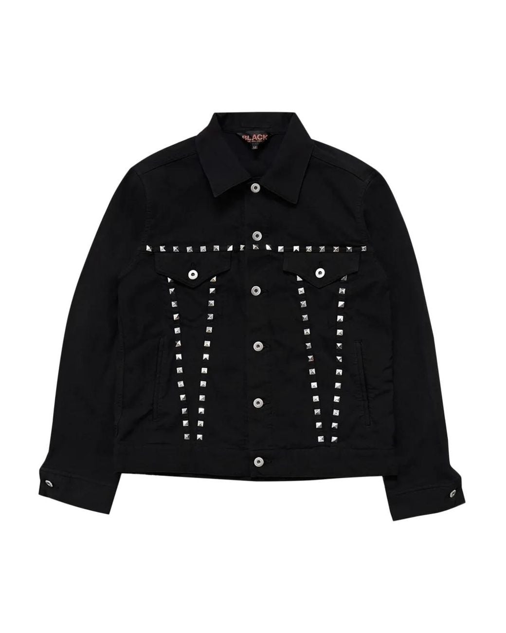 COMME DES GARÇON BLACK Jack Met Studs in het Black