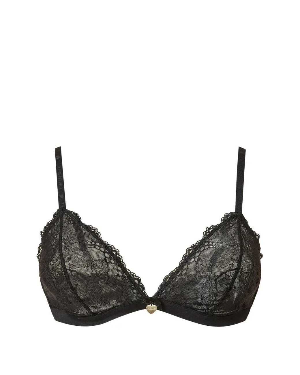 Twinset Black Lace Triangle Bra