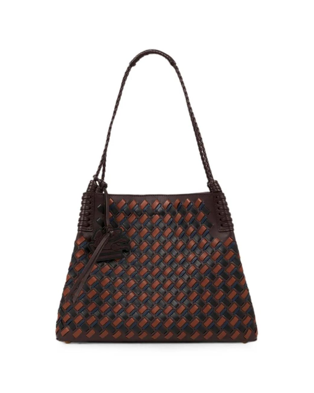 Etro Brown Medium Libra Tote Bag