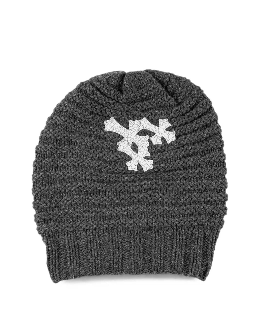 Chrome Hearts Gray Beanie Hat for men
