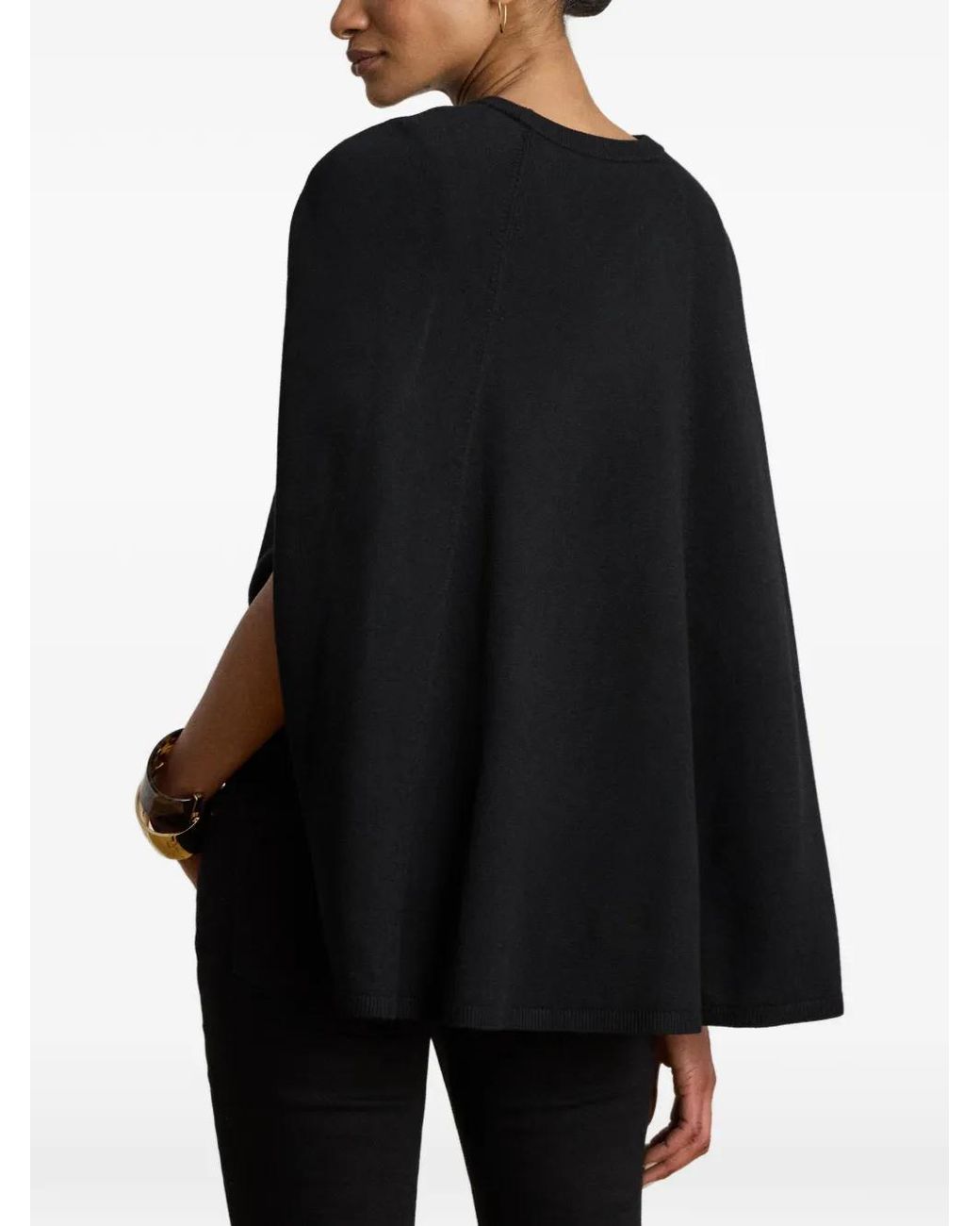 Ralph Lauren Black Pull À Design Superposé