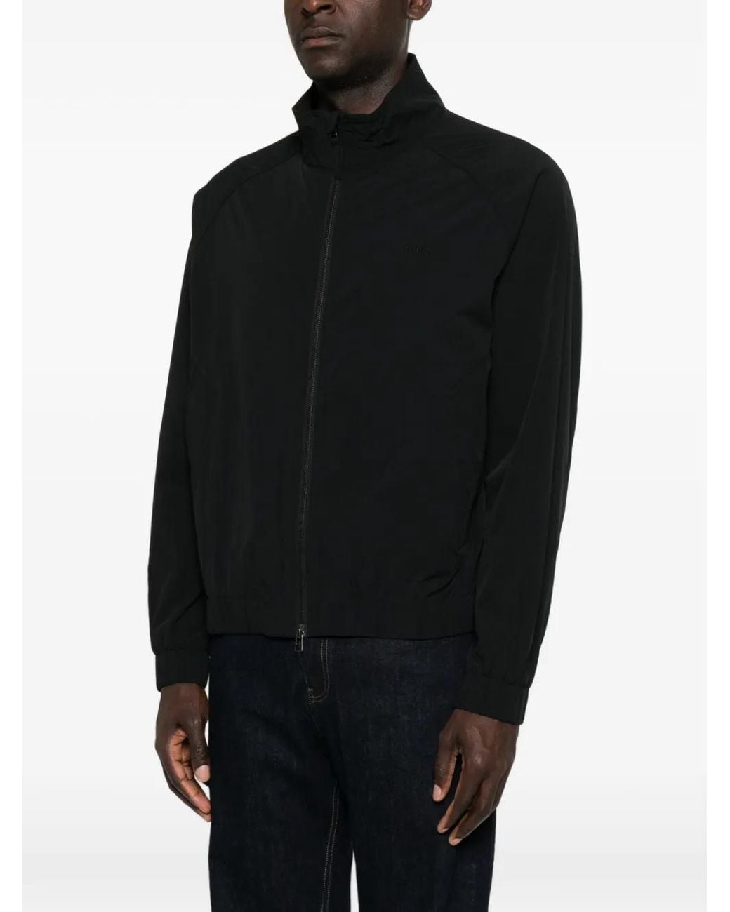 Forét Black Stream Track Jacket for men