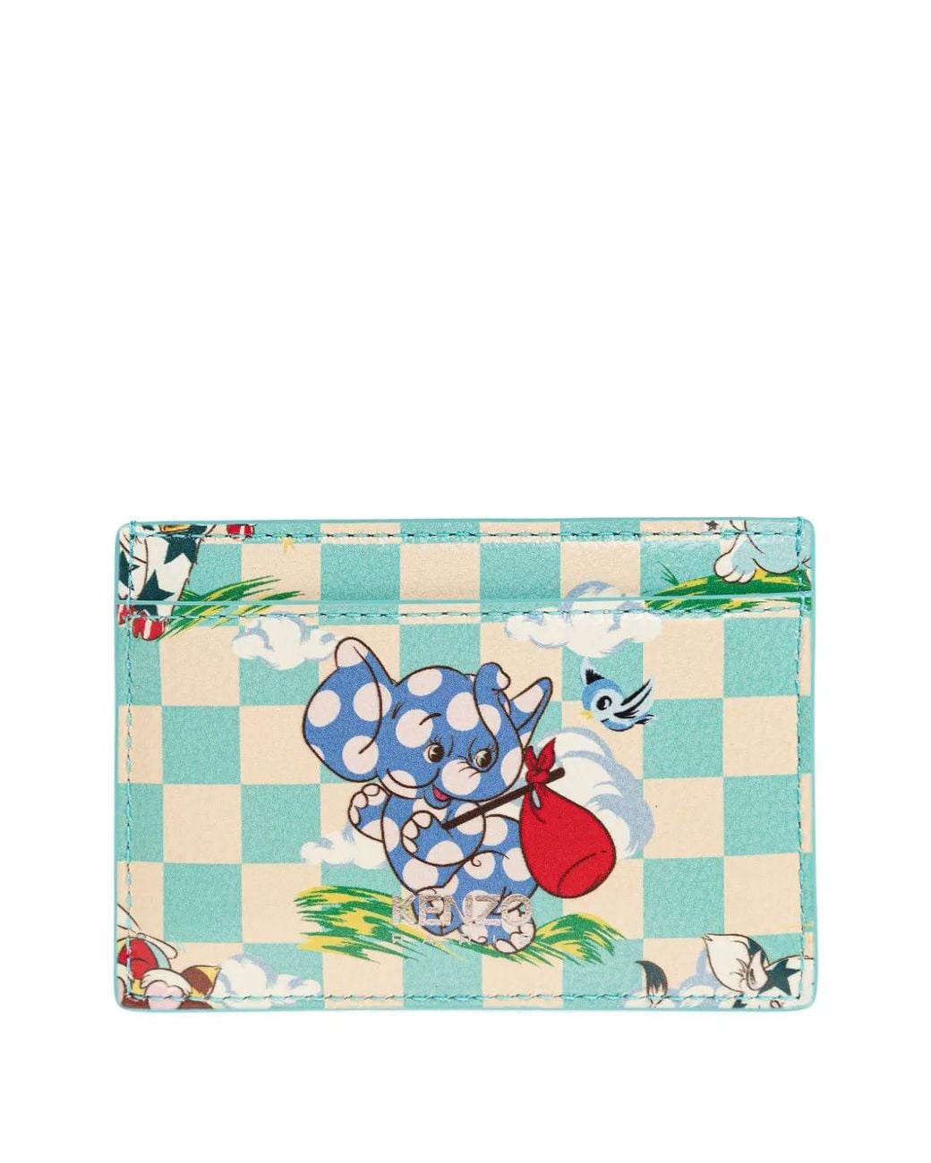 KENZO Blue Leather Cardholder