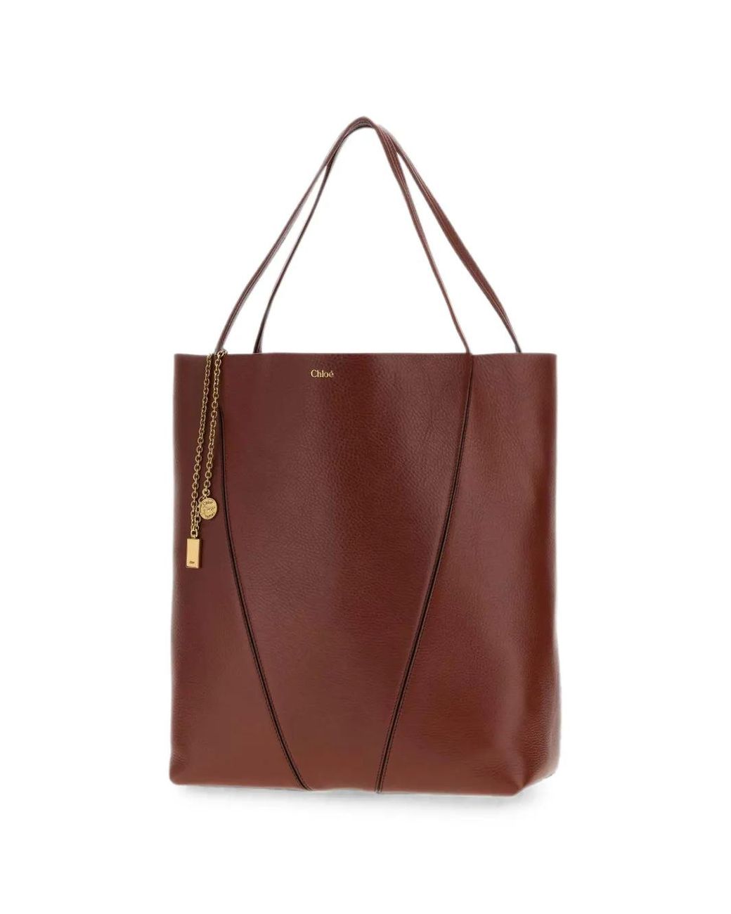 Chloé Brown Spin Grande Tote Bag