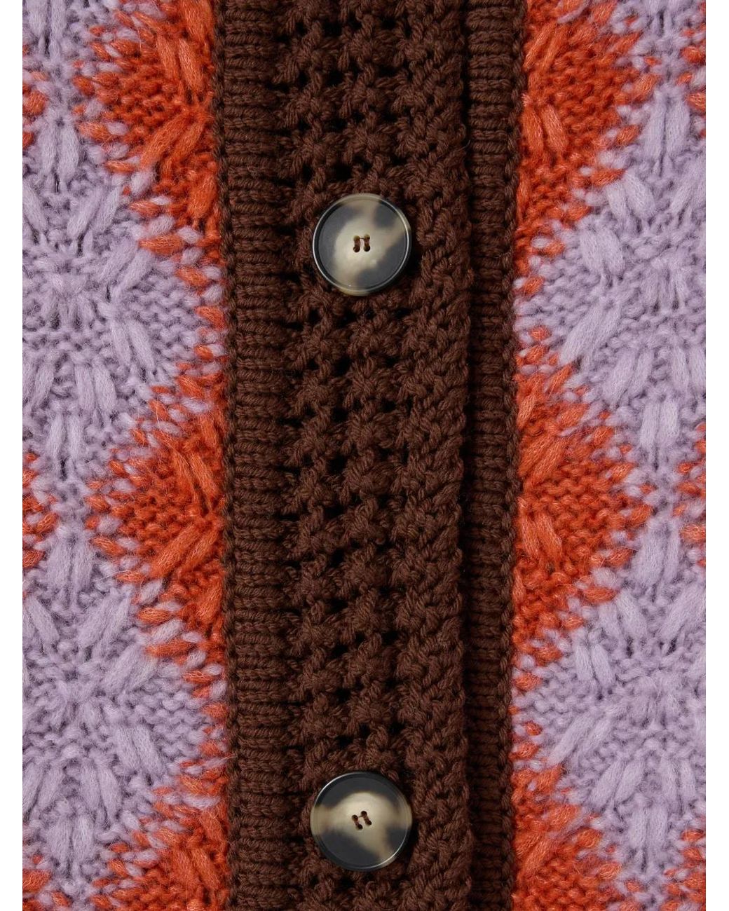 LaDoubleJ Red Cardigan En Crochet