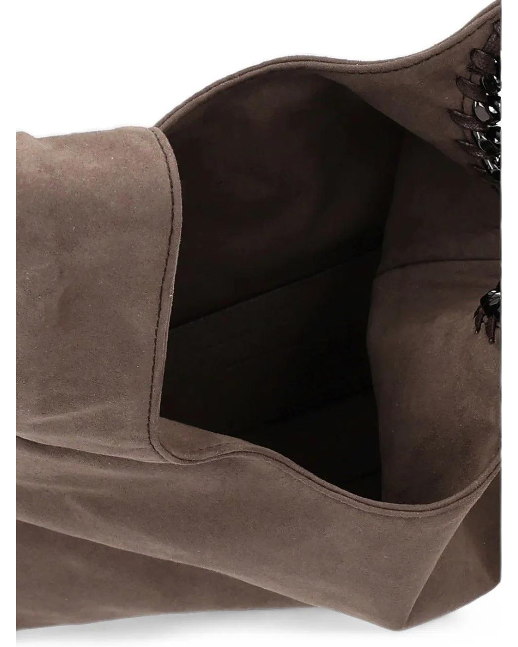 Stella McCartney Brown Falabella Chain-Trim Tote Bag