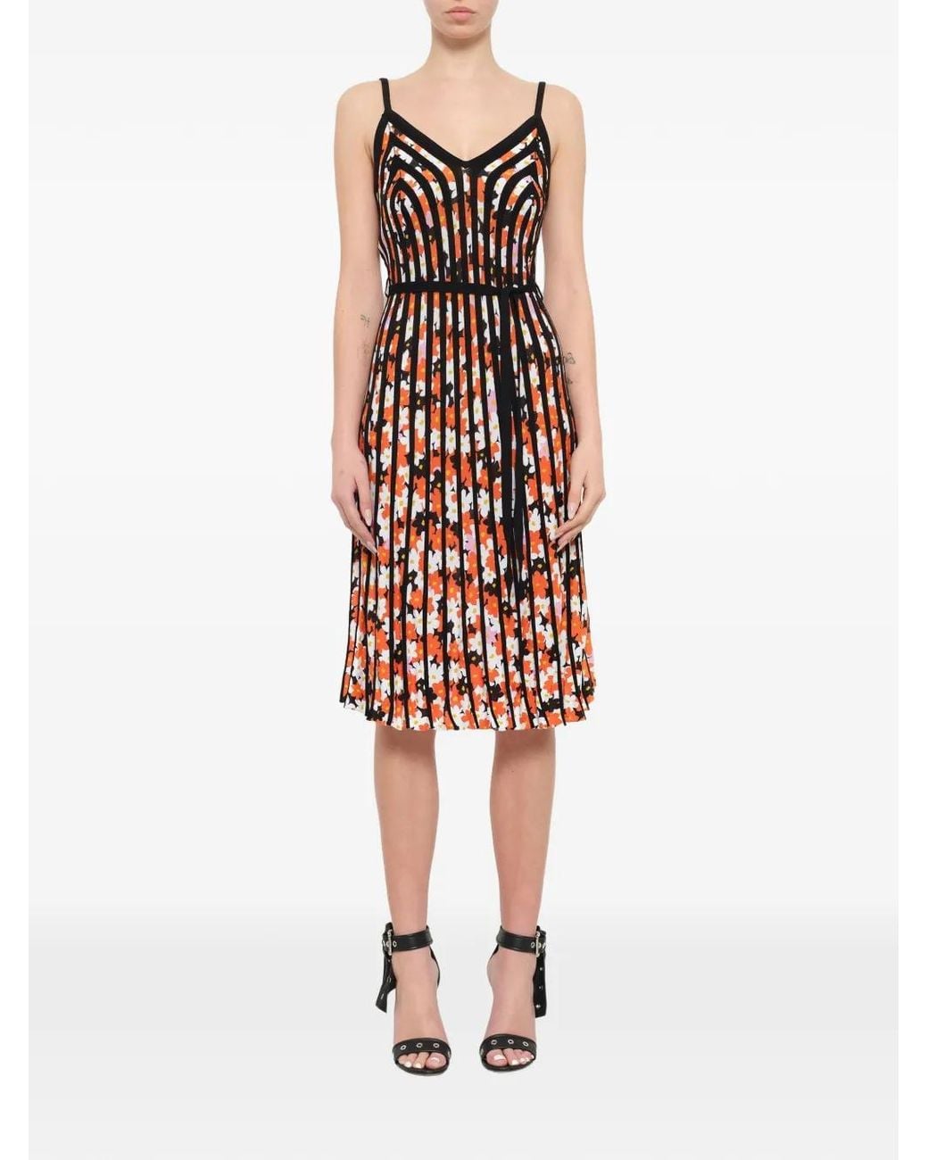 KENZO White Floral Fantasy Print Dress