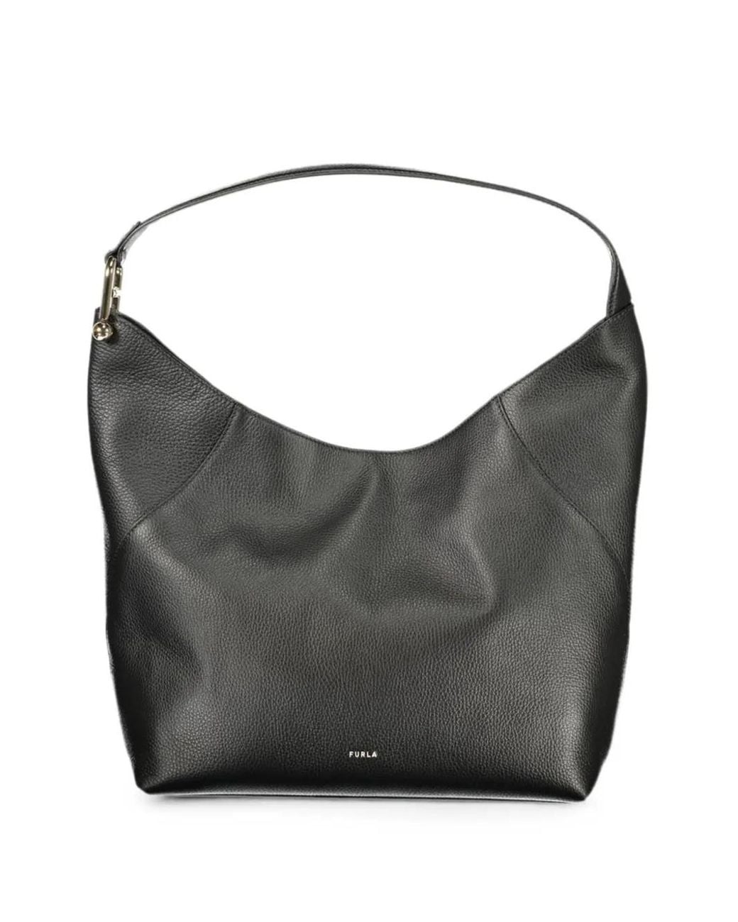 Furla Black Large Lara Shoulder Bag