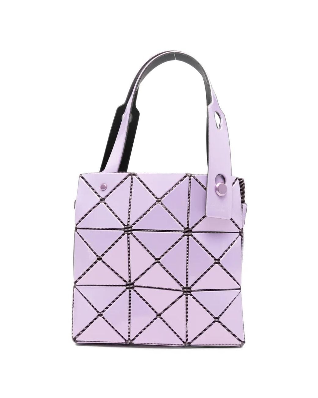 Issey Miyake Purple Lucent Geometric Tote Bag