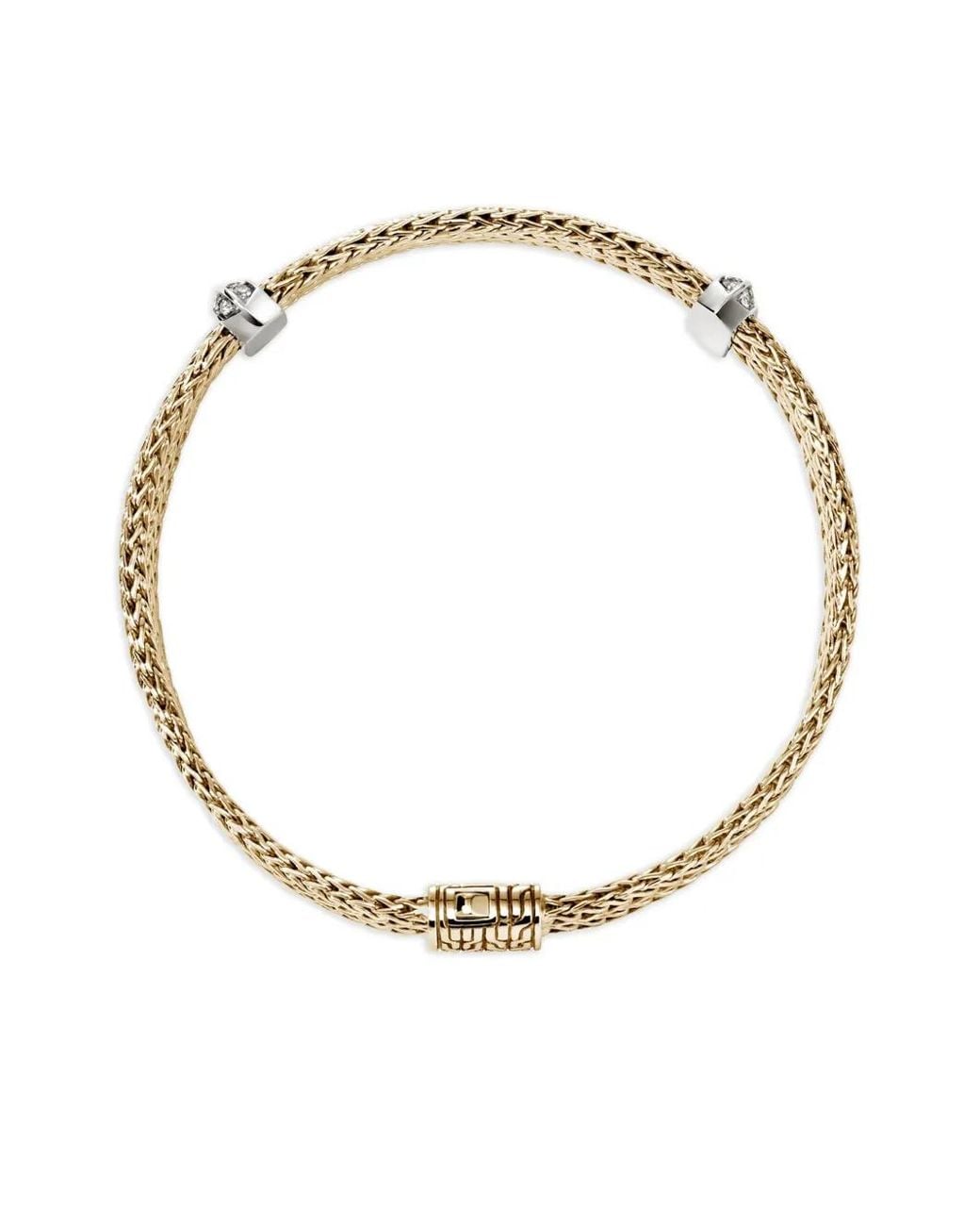 John Hardy Green 14K Icon Link Diamond Bracelet