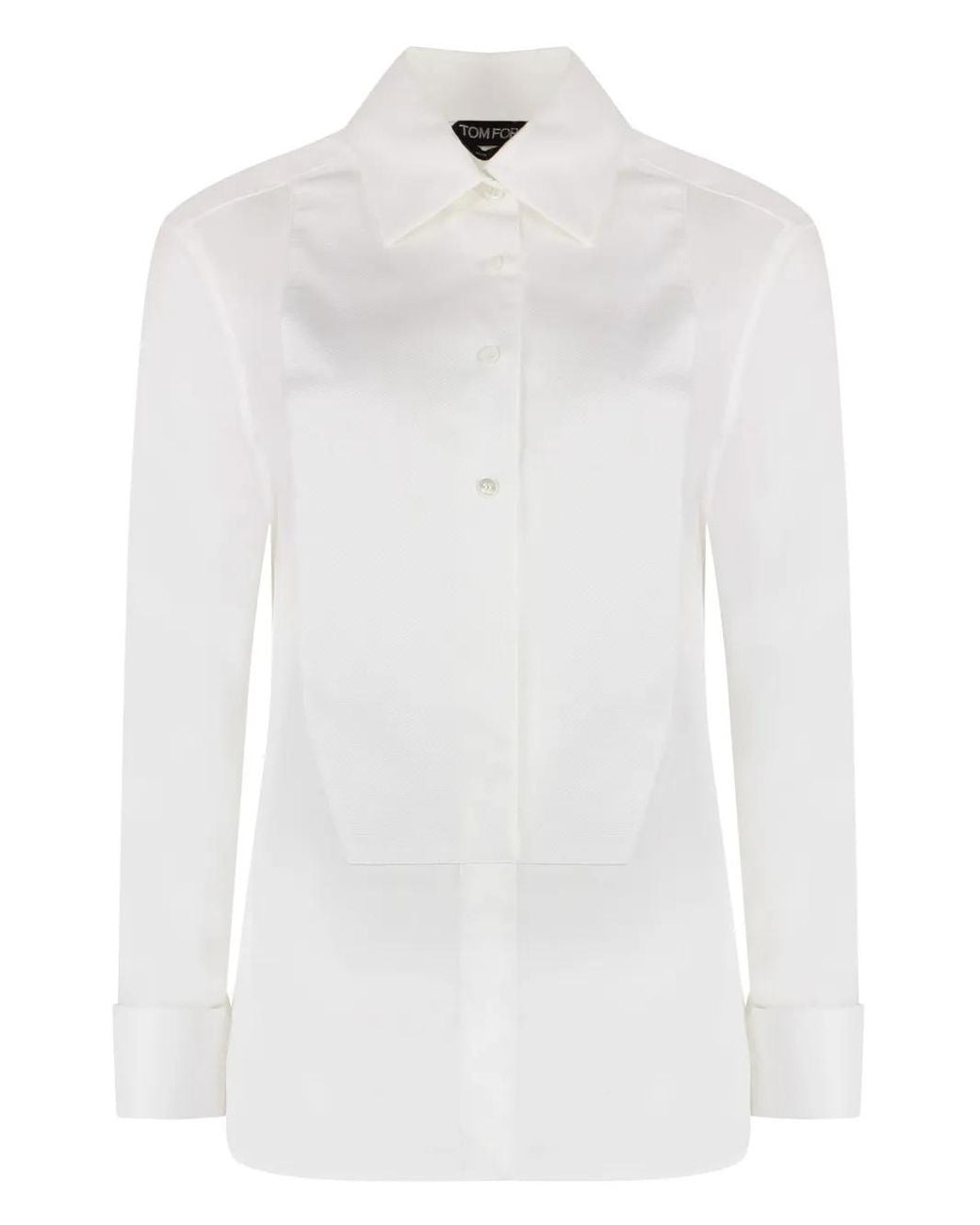 Tom Ford White Structured Button-Down Shirt