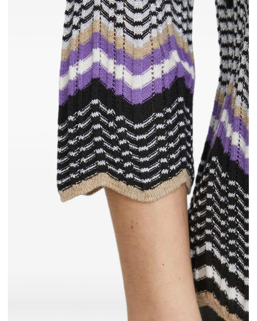 Sisley Gray Zig-Zag Top