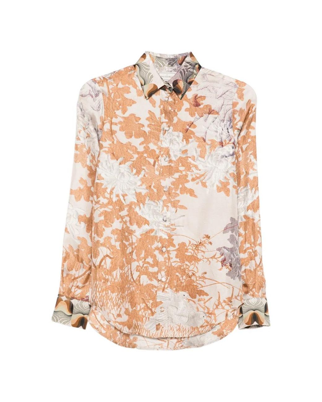 Pierre Louis Mascia White Floral Print Shirt