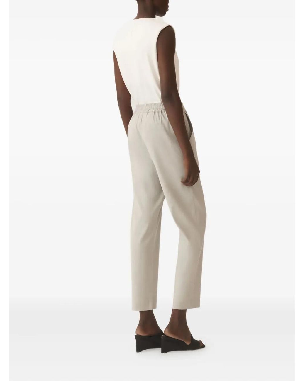 Fabiana Filippi Gray Drawstring Pocket Trousers