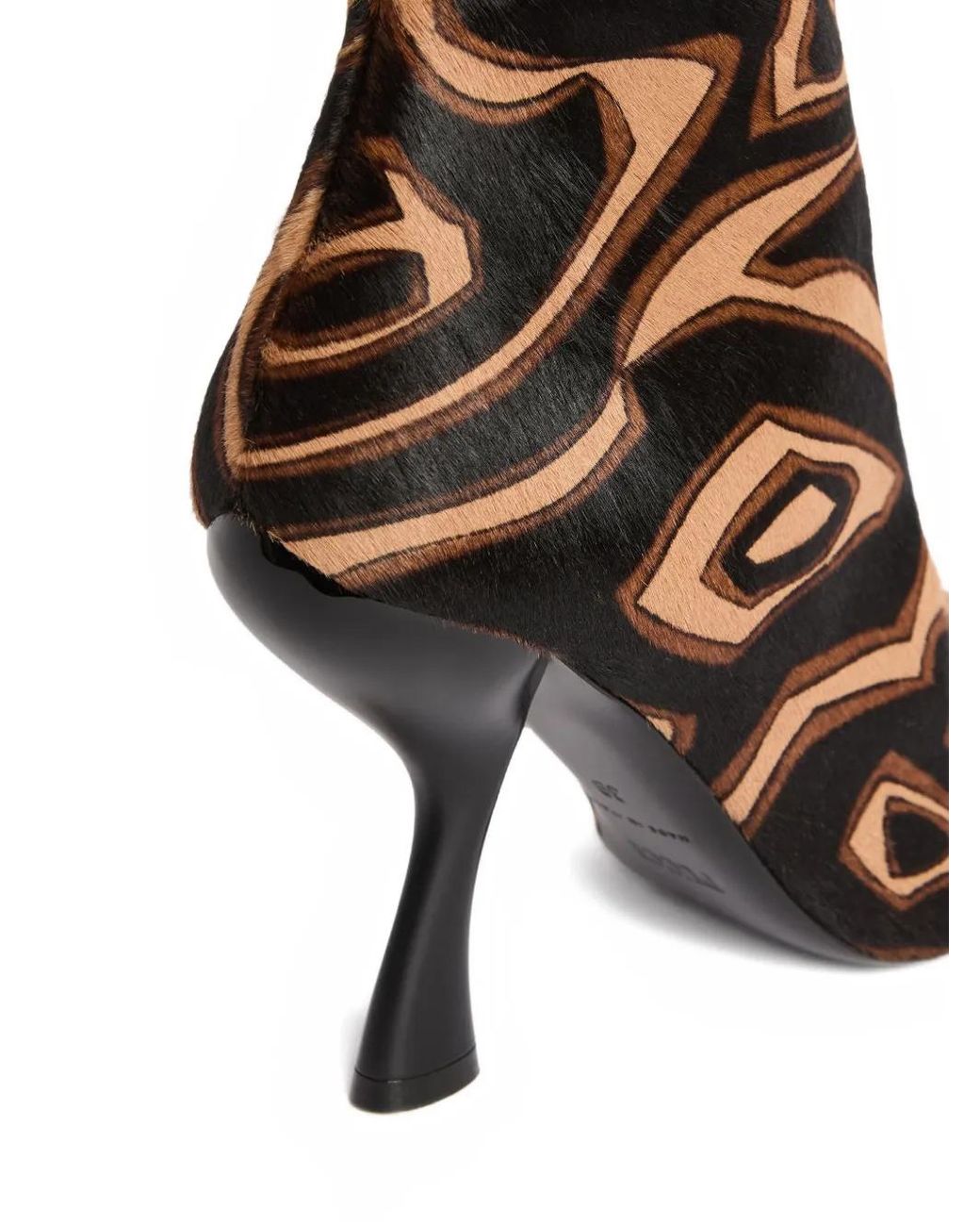 Emilio Pucci Brown Marmo Heeled Boots