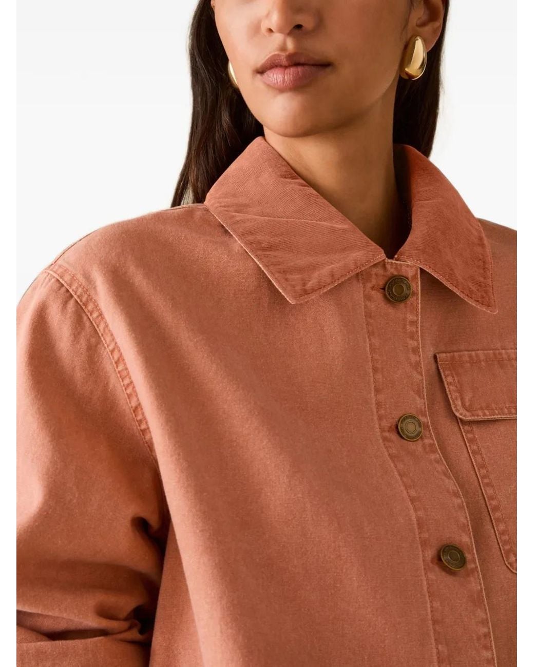 Pennyblack Pink Veste Boutonnée À Poches Plaquées