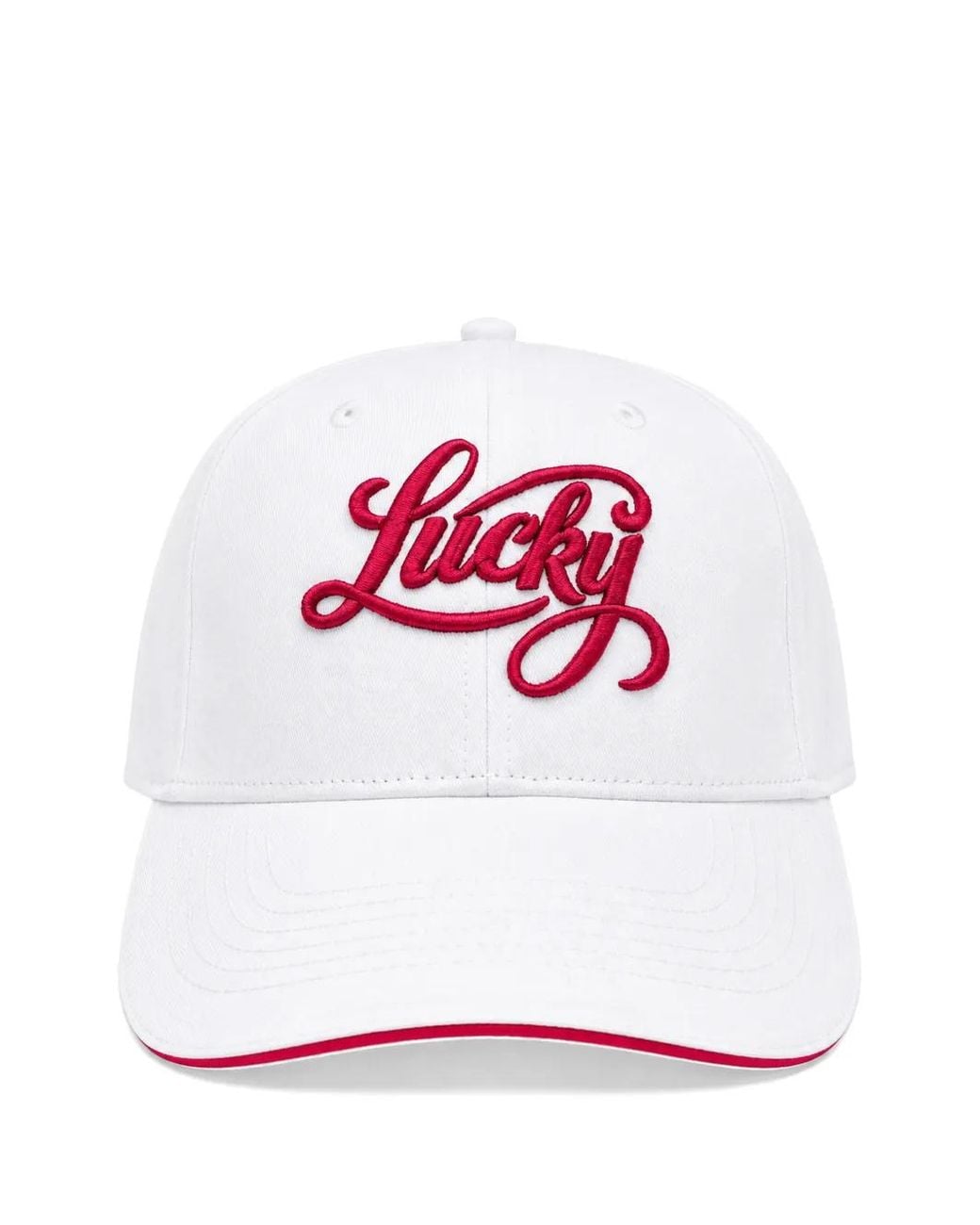 Melt White Embroidered Cotton Baseball Cap