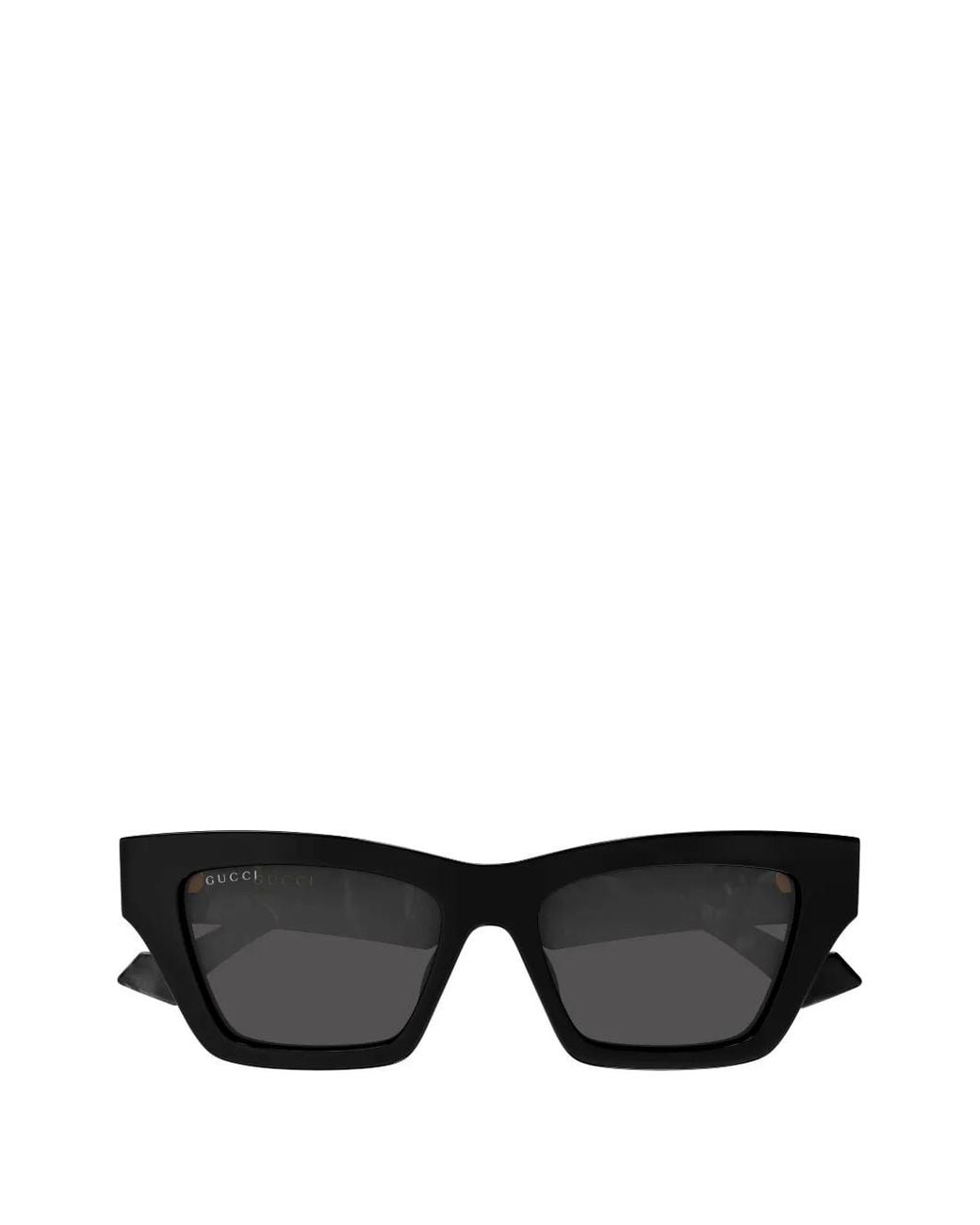Gucci Black Double G Square-Frame Sunglasses