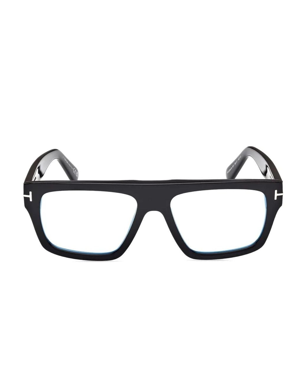 Tom Ford Brown Brille Mit Eckigem Gestell