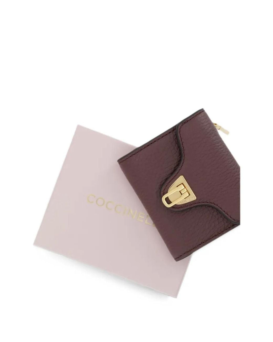 Coccinelle Purple Beat Soft Grainy-Leather Wallet