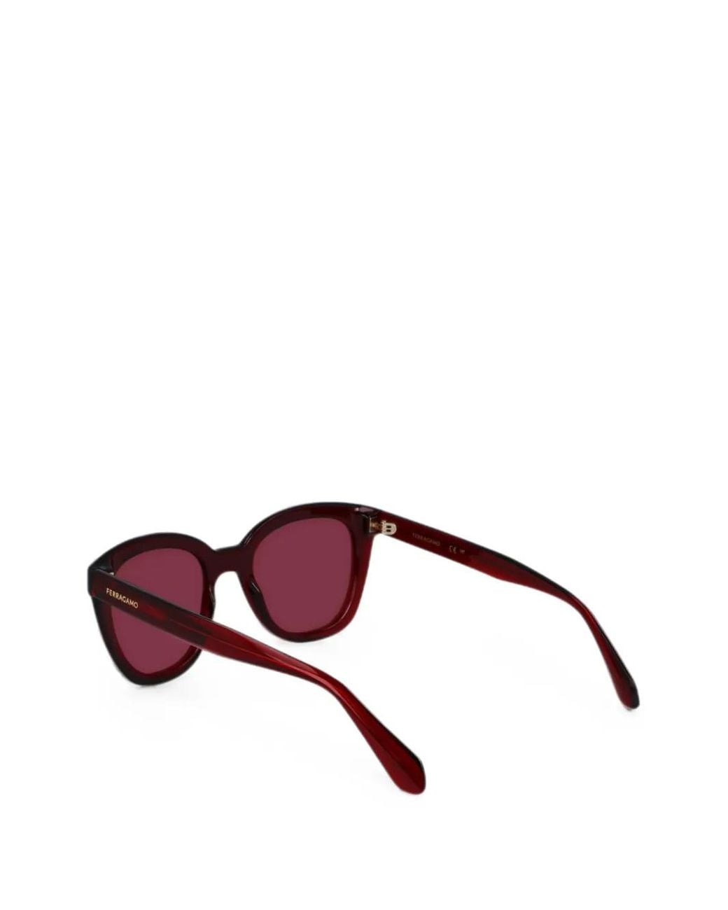 Ferragamo Purple Round-Frame Sunglasses