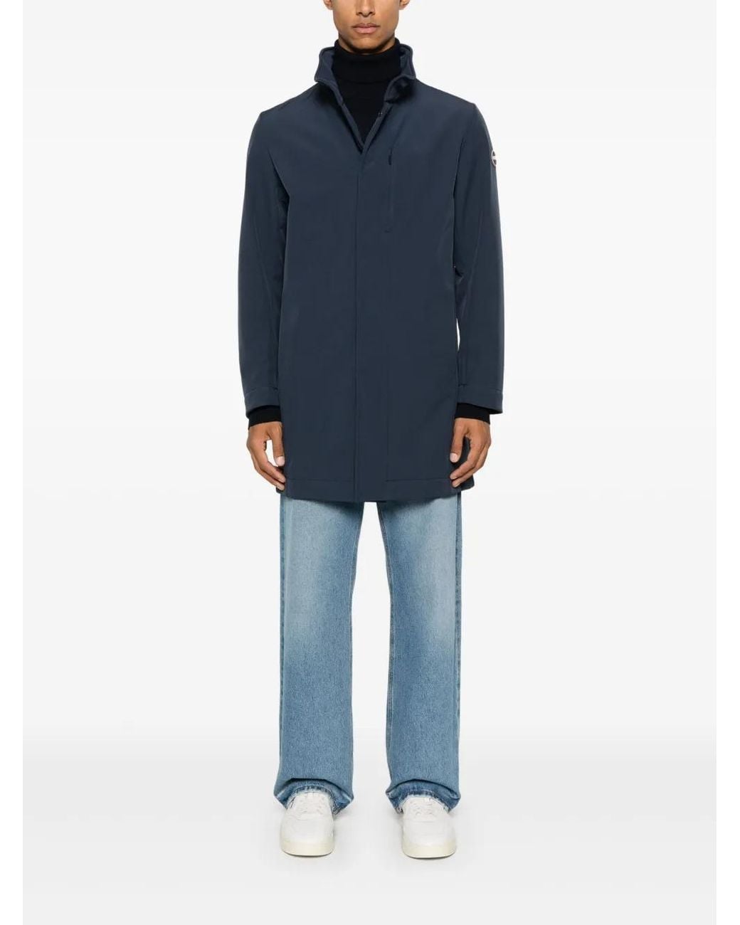 Fay Blue Wool Turtleneck Sweater for men