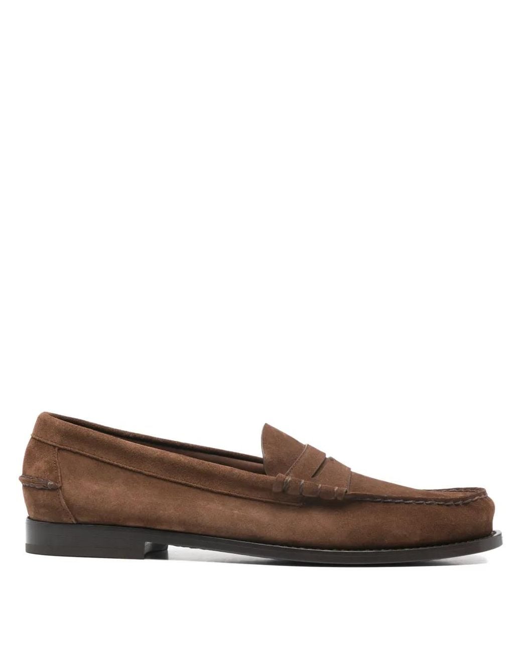 Church's Brown Rowley Panelled Suede Loafers for men