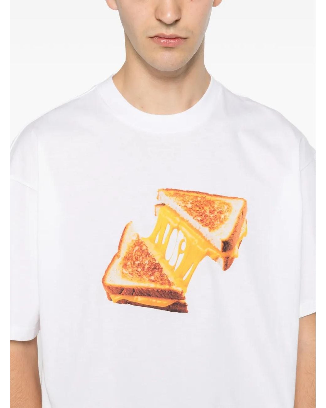 Carhartt White Printed Cotton T-Shirt for men