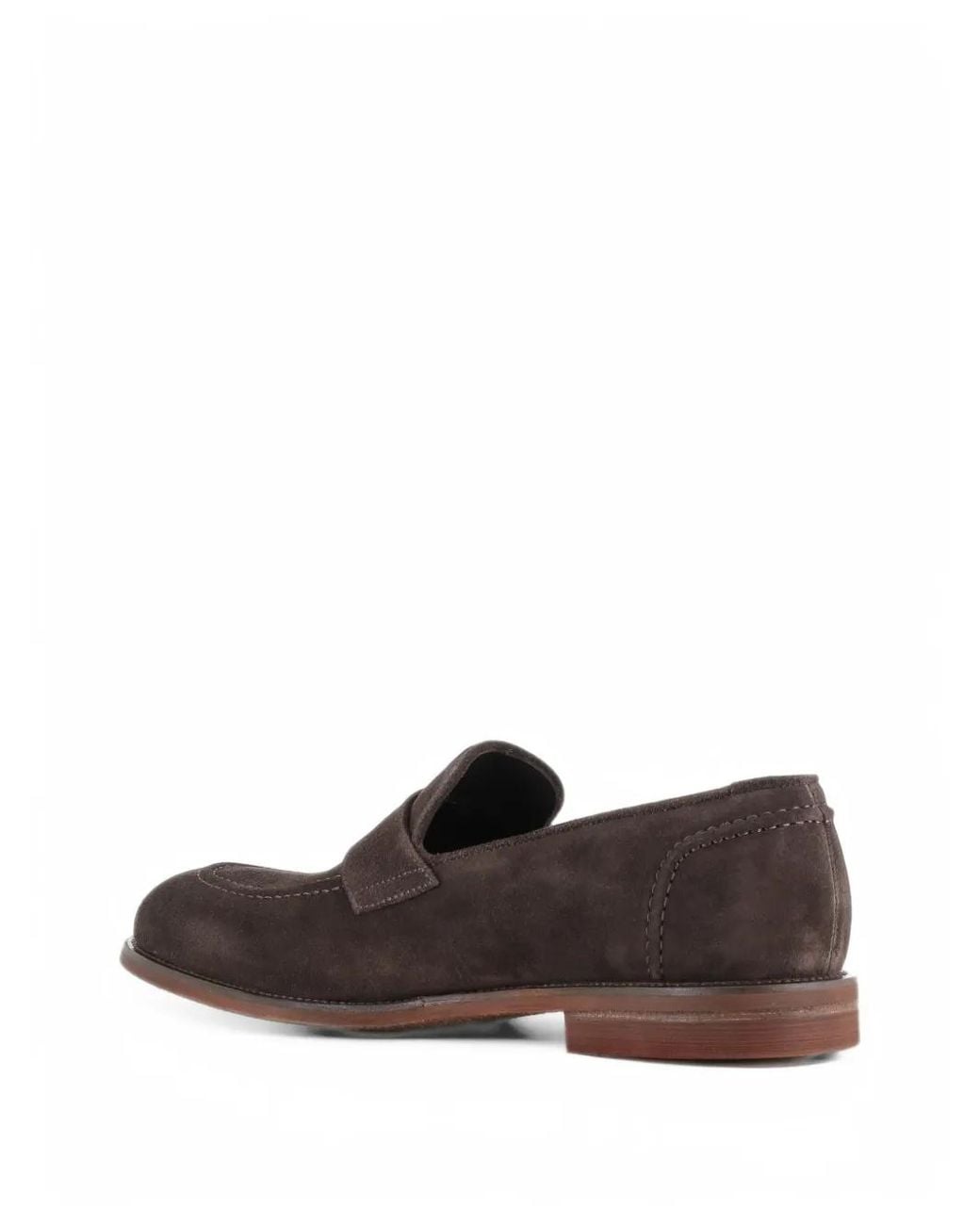 SALLE DE MODE Brown Suede Loafers for men