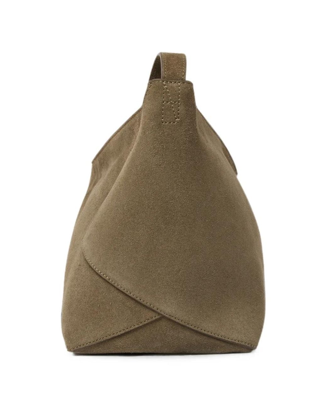 Studio Nicholson Brown Hagu Suede Shoulder Bag