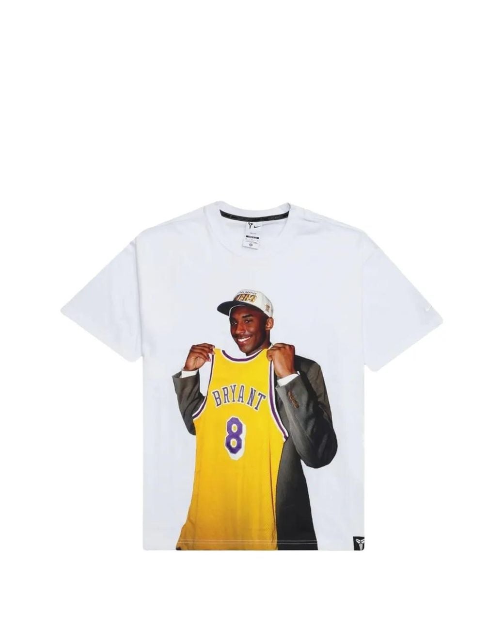 Nike White Kobe Draft Pack Round-Neck T-Shirt for men