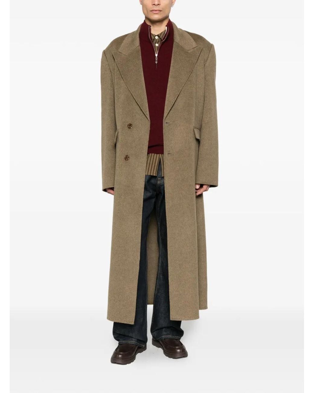 Séfr Natural Tetsu Pocket Single-Breasted Coat for men