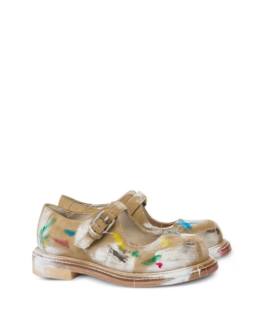 Moschino Multicolor Olivia Suede Mary Jane