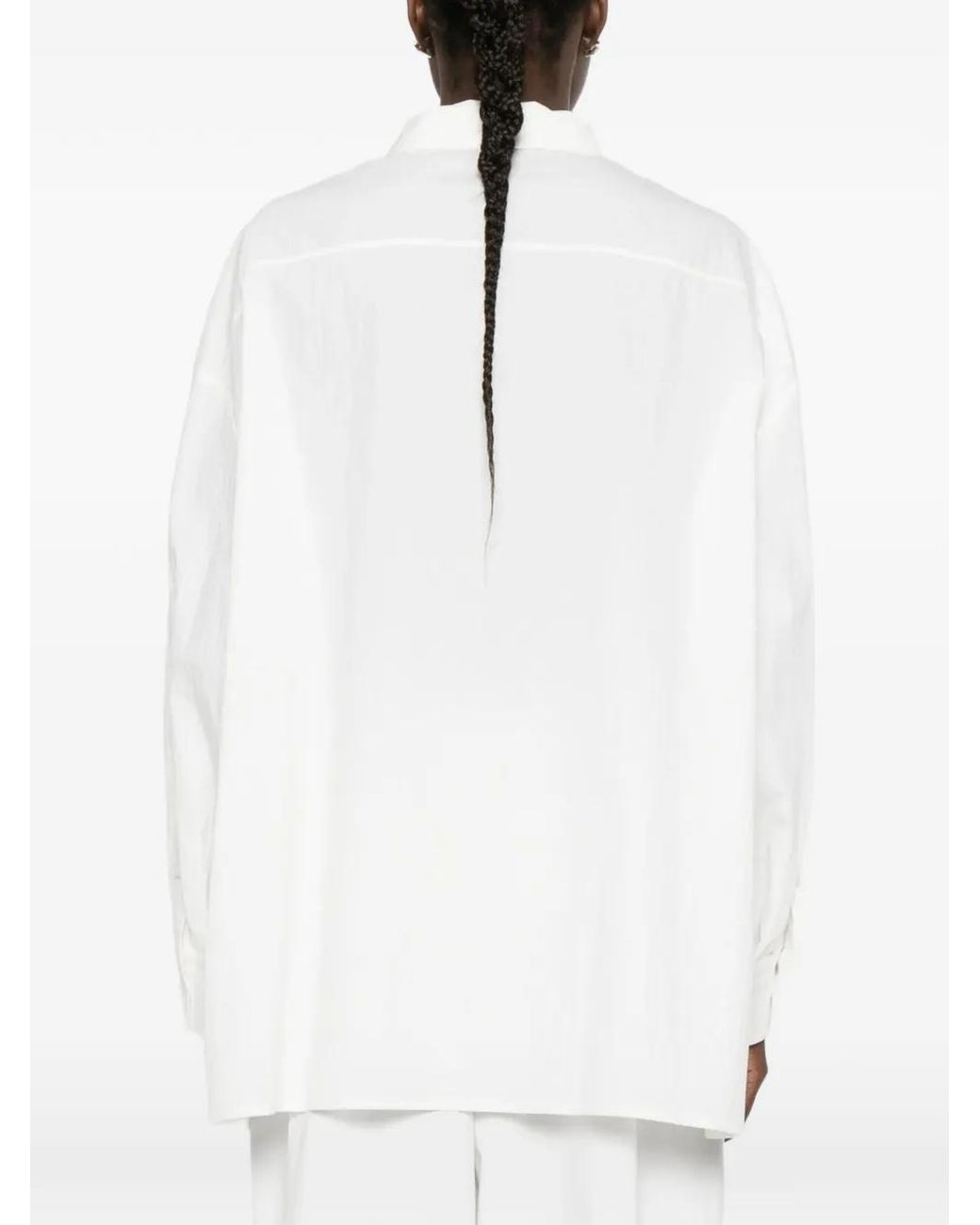 Thelatest White Daria Flap-Pocket Shirt