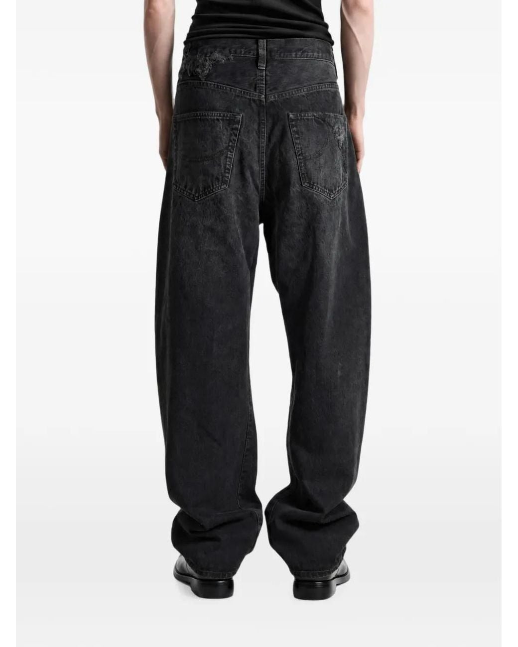 Doublet Gray Straight-Leg Jeans