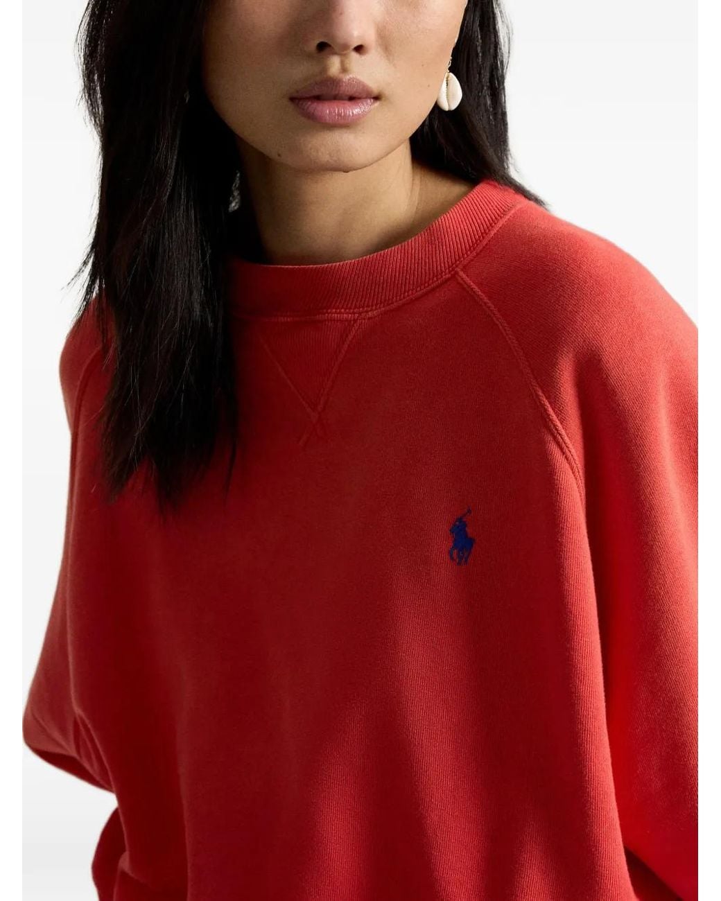 Polo Ralph Lauren ラグランスリーブ スウェットシャツ Red