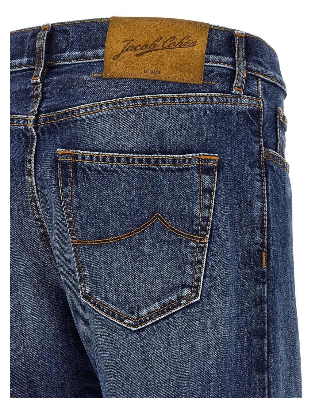 Jacob Cohen Blue Five-Pocket Jeans for men