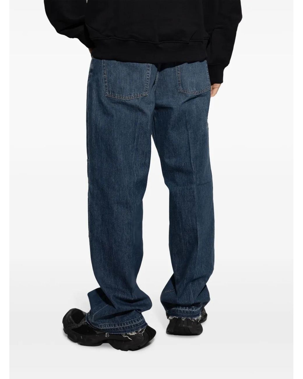 Helmut Lang Straight Jeans in het Blue voor heren
