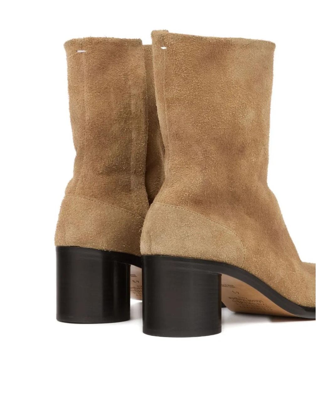 Maison Margiela Brown Tabi Suede Ankle Boots for men