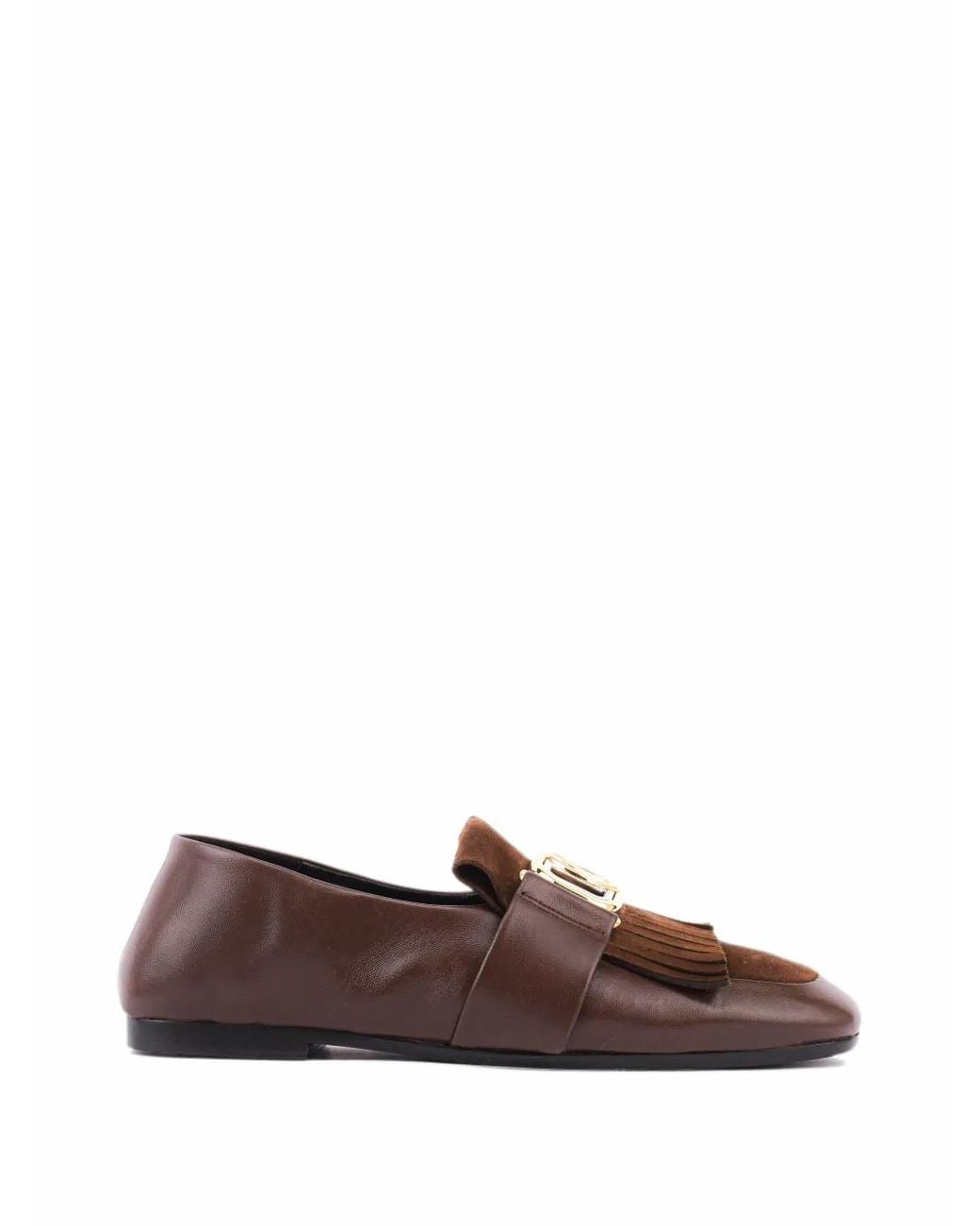 Lanvin Brown Mother & Daughter Fringed Loafers