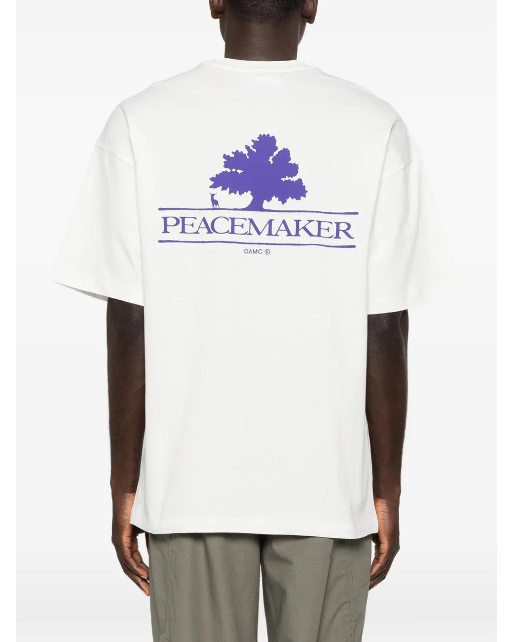 OAMC White Logo-Print T-Shirt for men