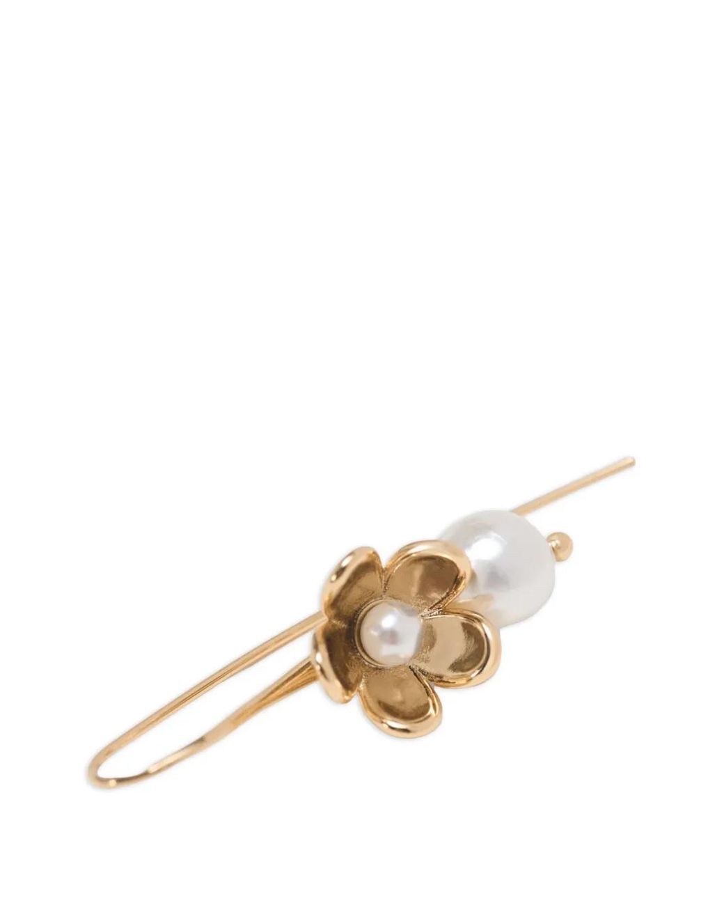 Maje Metallic Fine Flower Earrings
