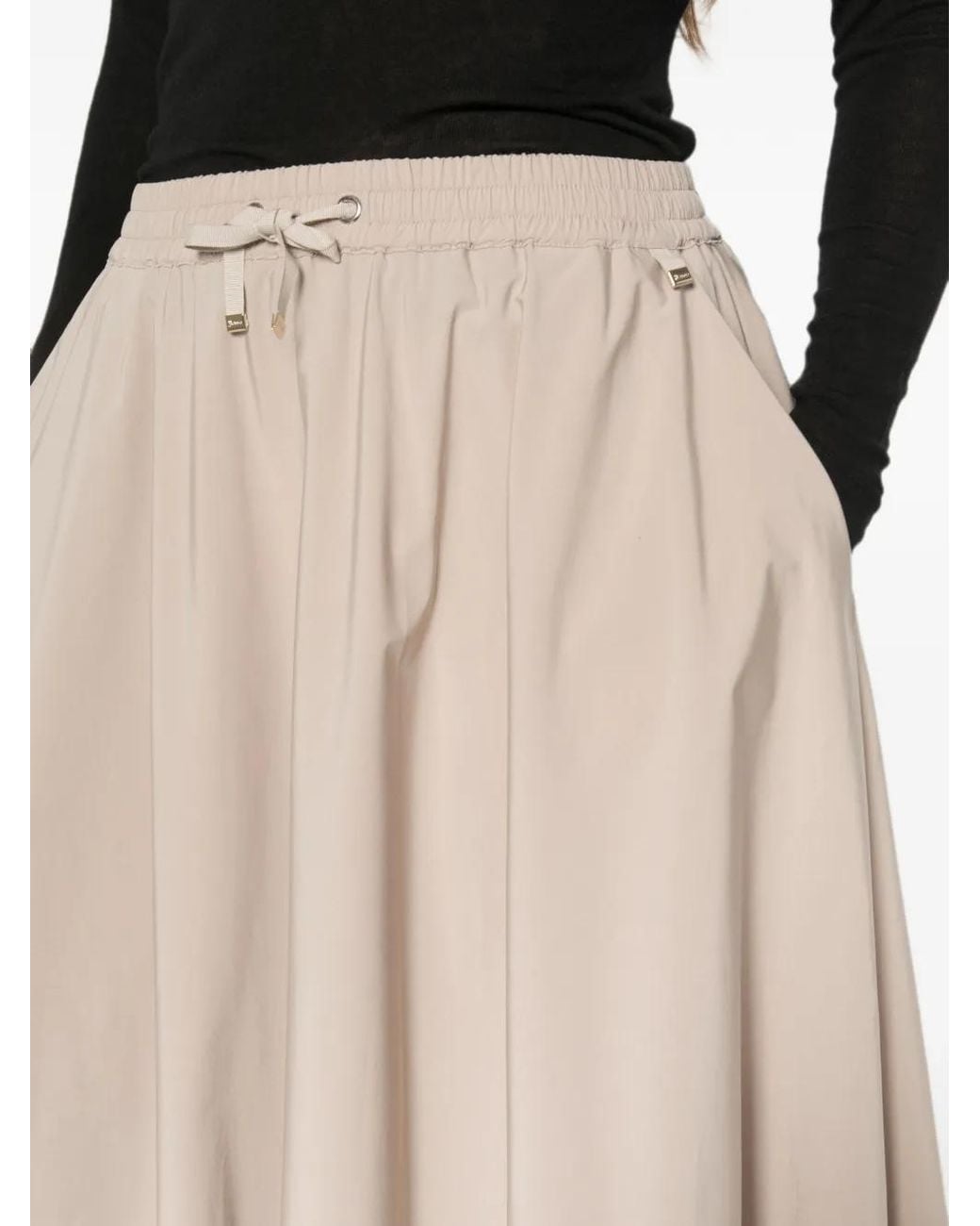 Herno Natural Modal Polyester Elastan Skirt